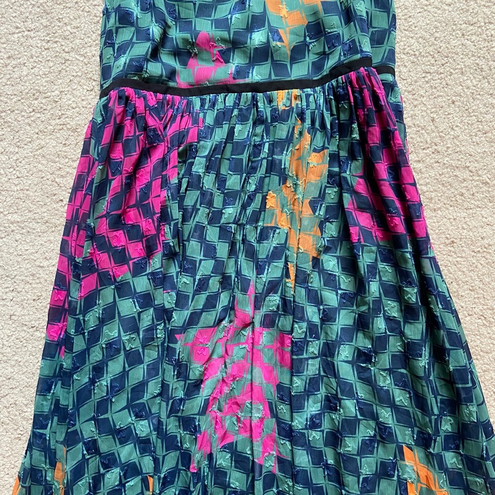 ๐HP๐ Ted Baker London Zohzoh Pinataโ Maxi High Neck Dress - Olive Size 3 - Picture 8 of 16